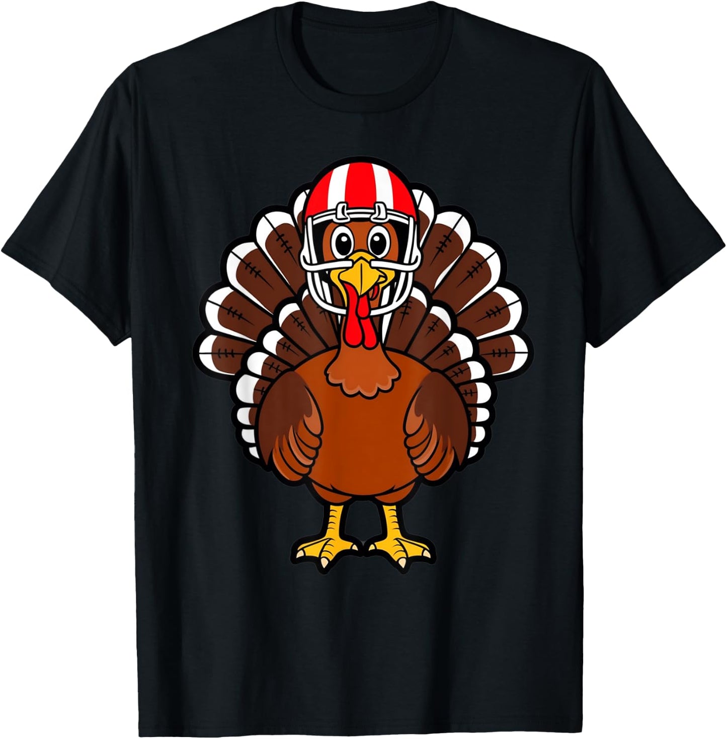 Thanksgiving Football Player for Children, Toddler Boys T-Shirt - T-Shirt | Black