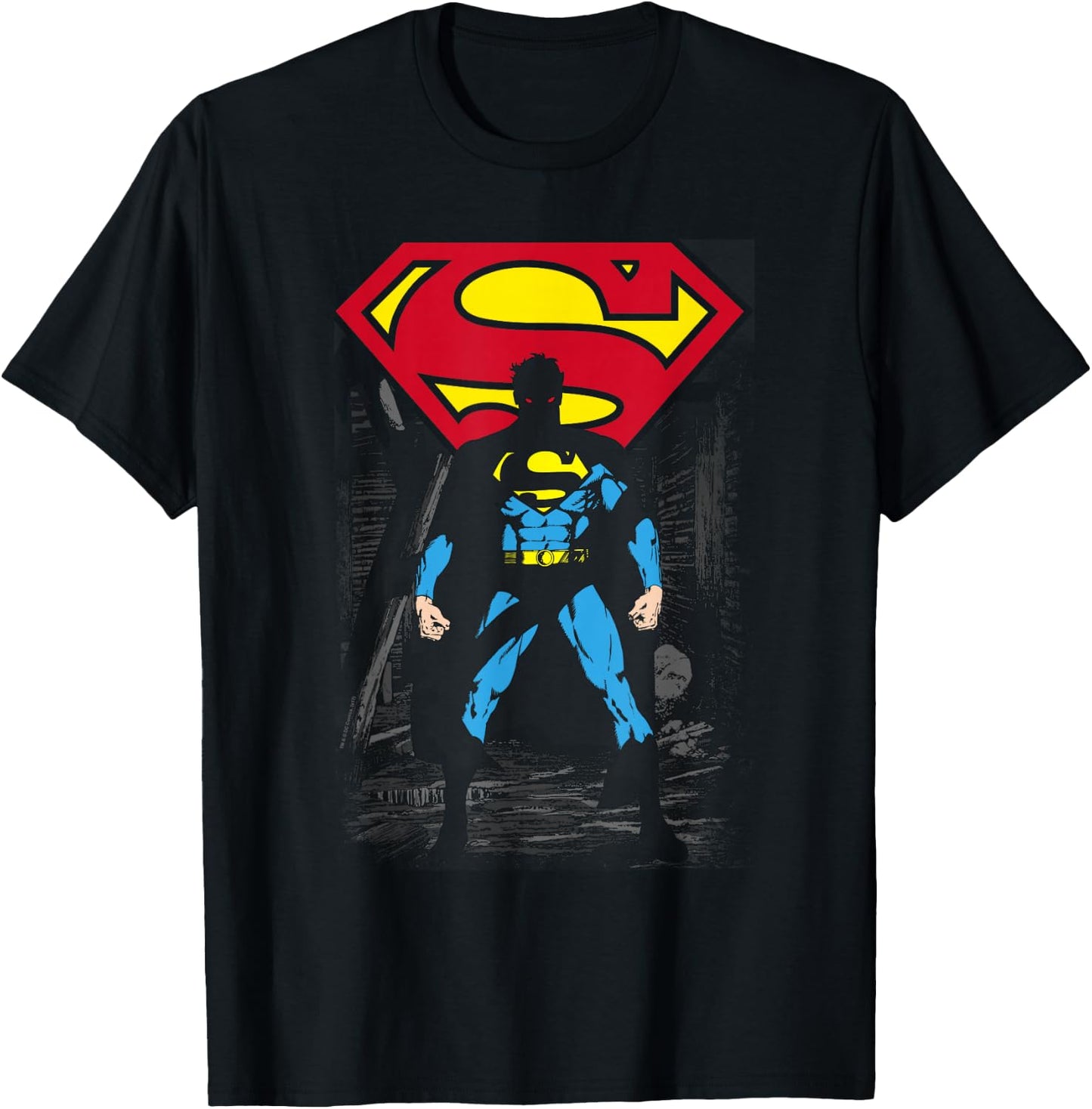 Superman Dark Alley T Shirt T-Shirt - T-Shirt | Black