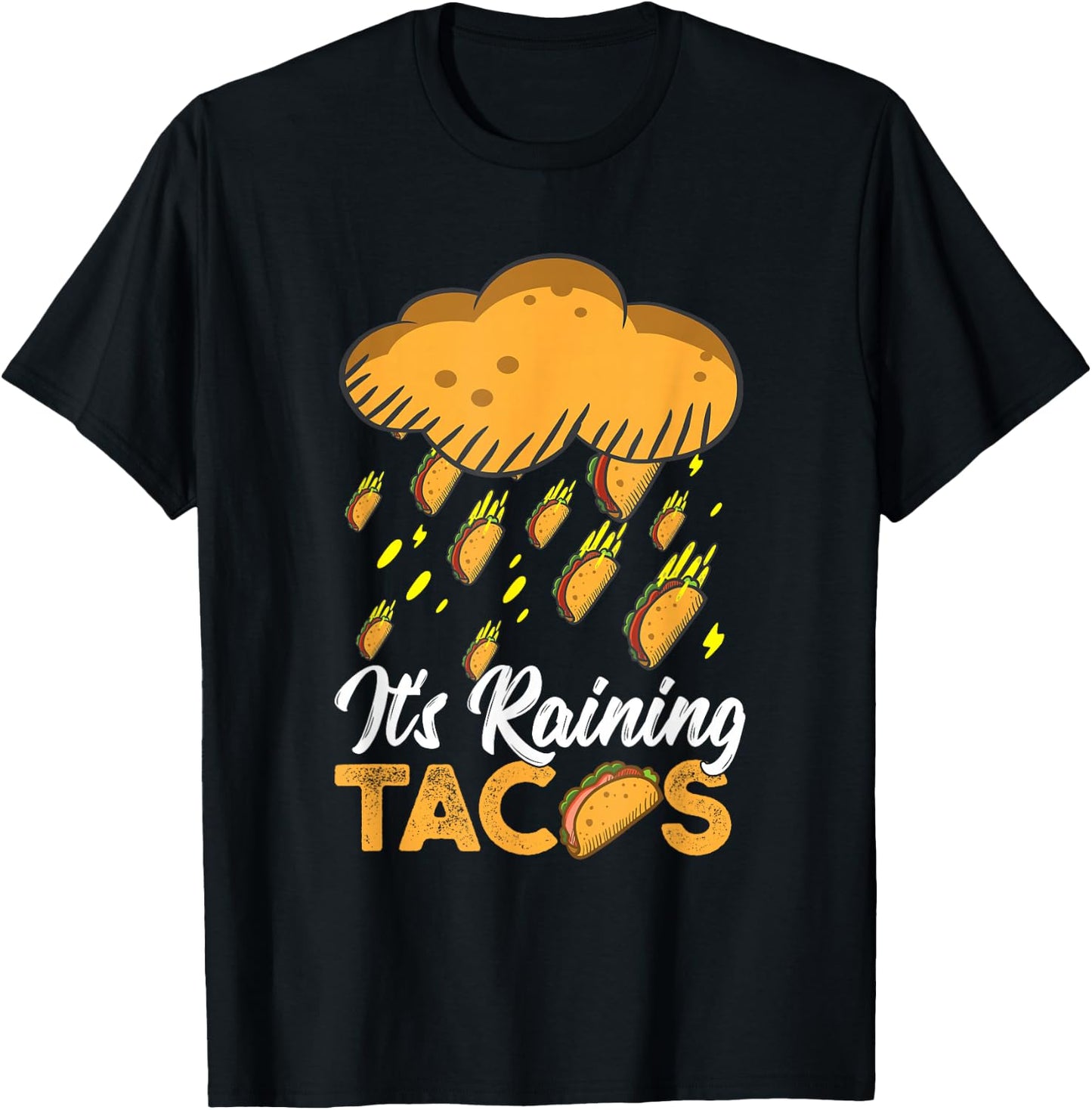 It's Raining Tacos Funny Taco Kids Girls Boys Gift T-Shirt - T-Shirt | Black