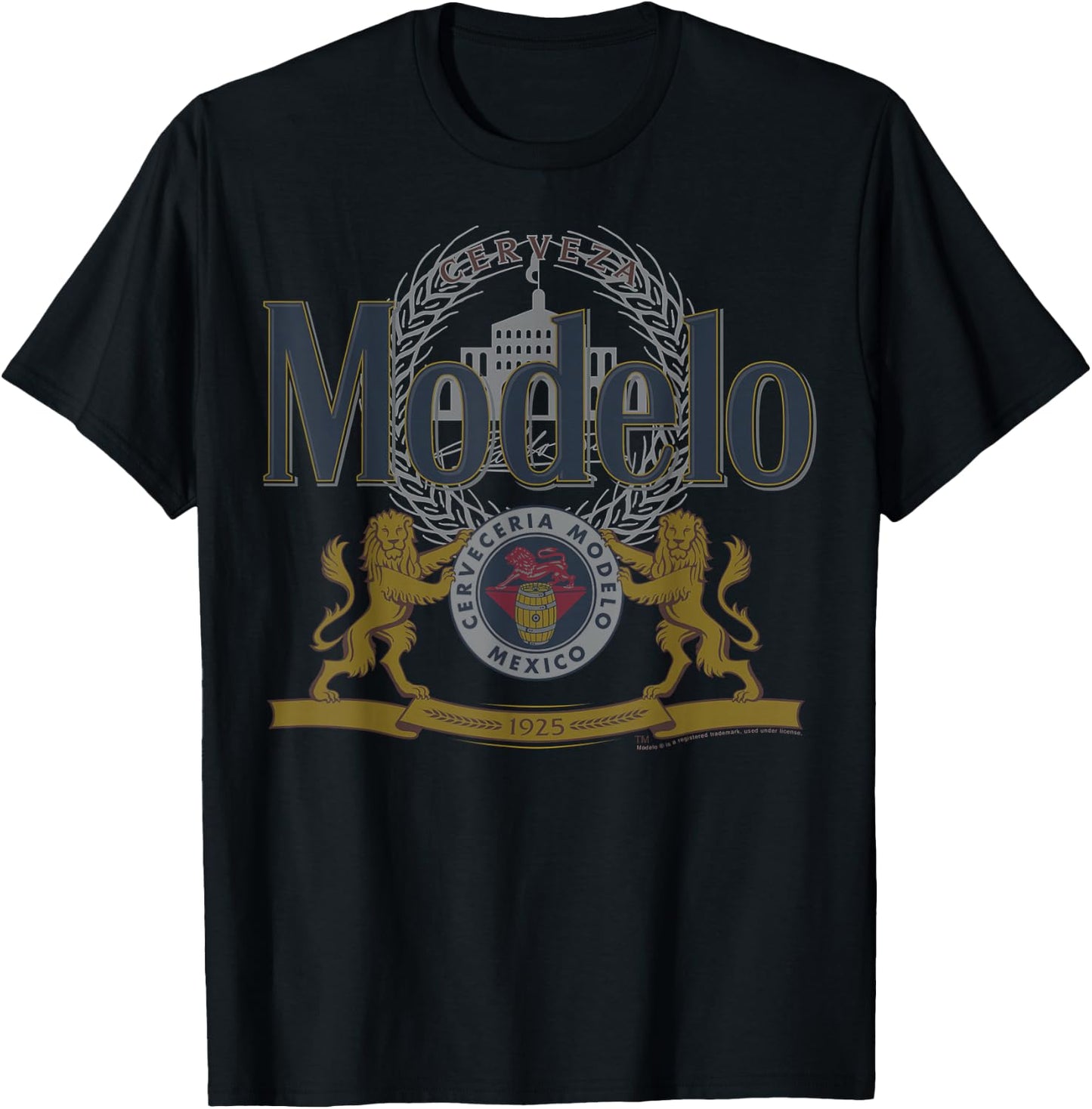 Officially Licensed Modelo Classic Casual T-Shirt - T-Shirt | Black