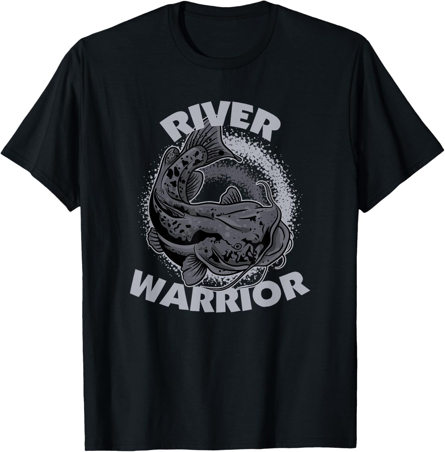River Warrior Flathead Catfish T-Shirt - T-Shirt | Black