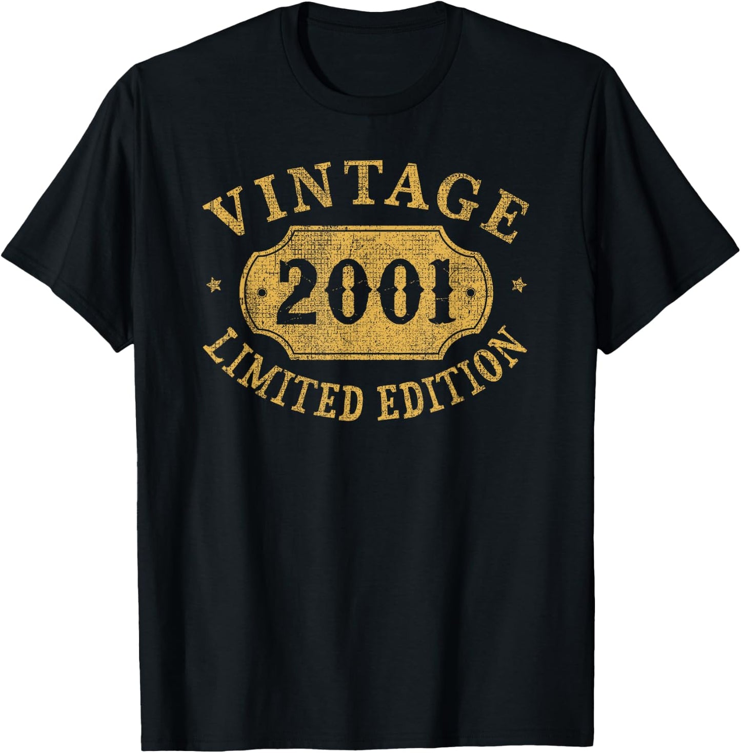 24th Birthday Women 24 Year Old Men Funny 2001 24 Year Old T-Shirt - T-Shirt | Black