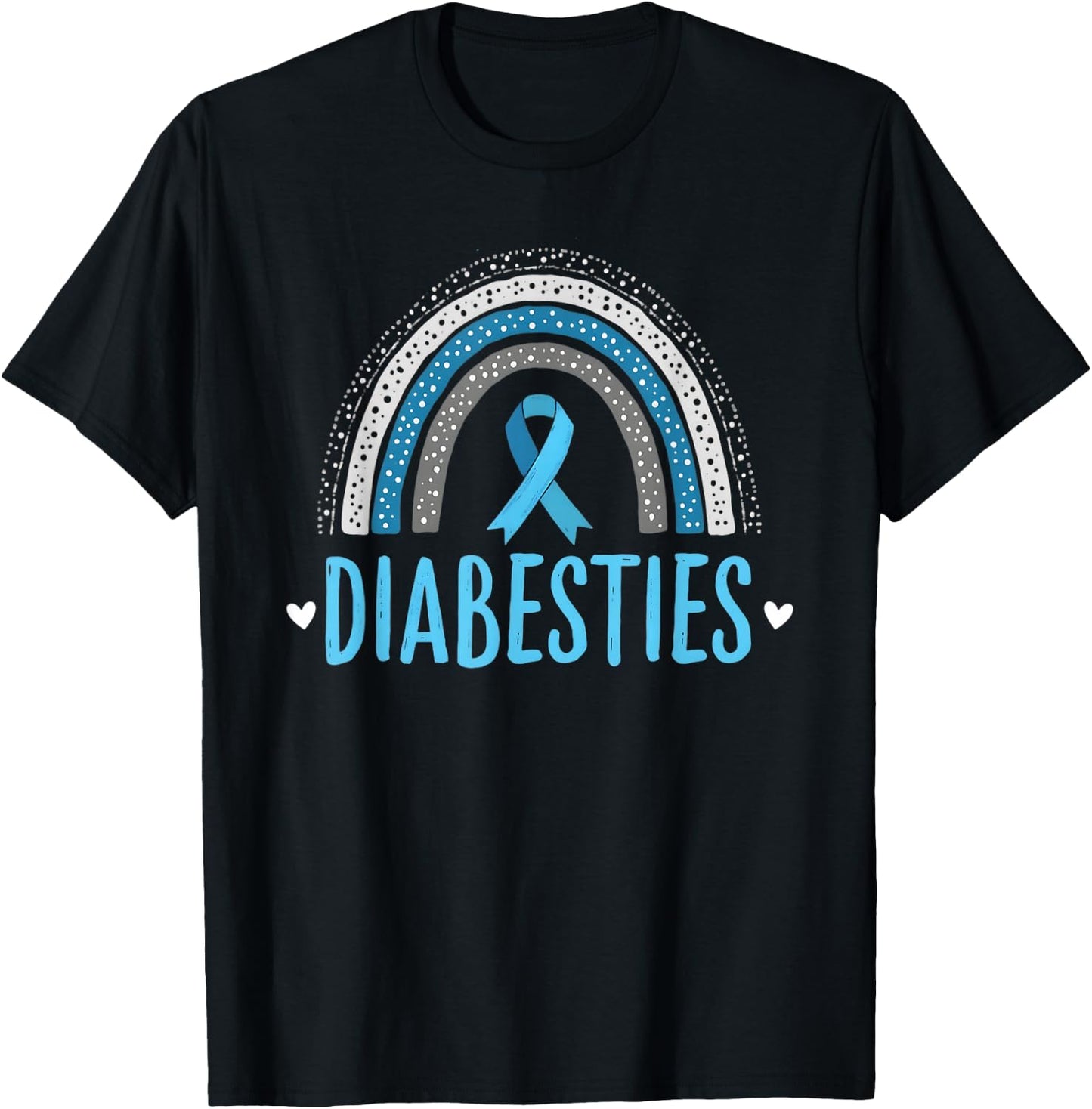 Funny Diabesties Diabetes Awareness Friend T-Shirt - T-Shirt | Black