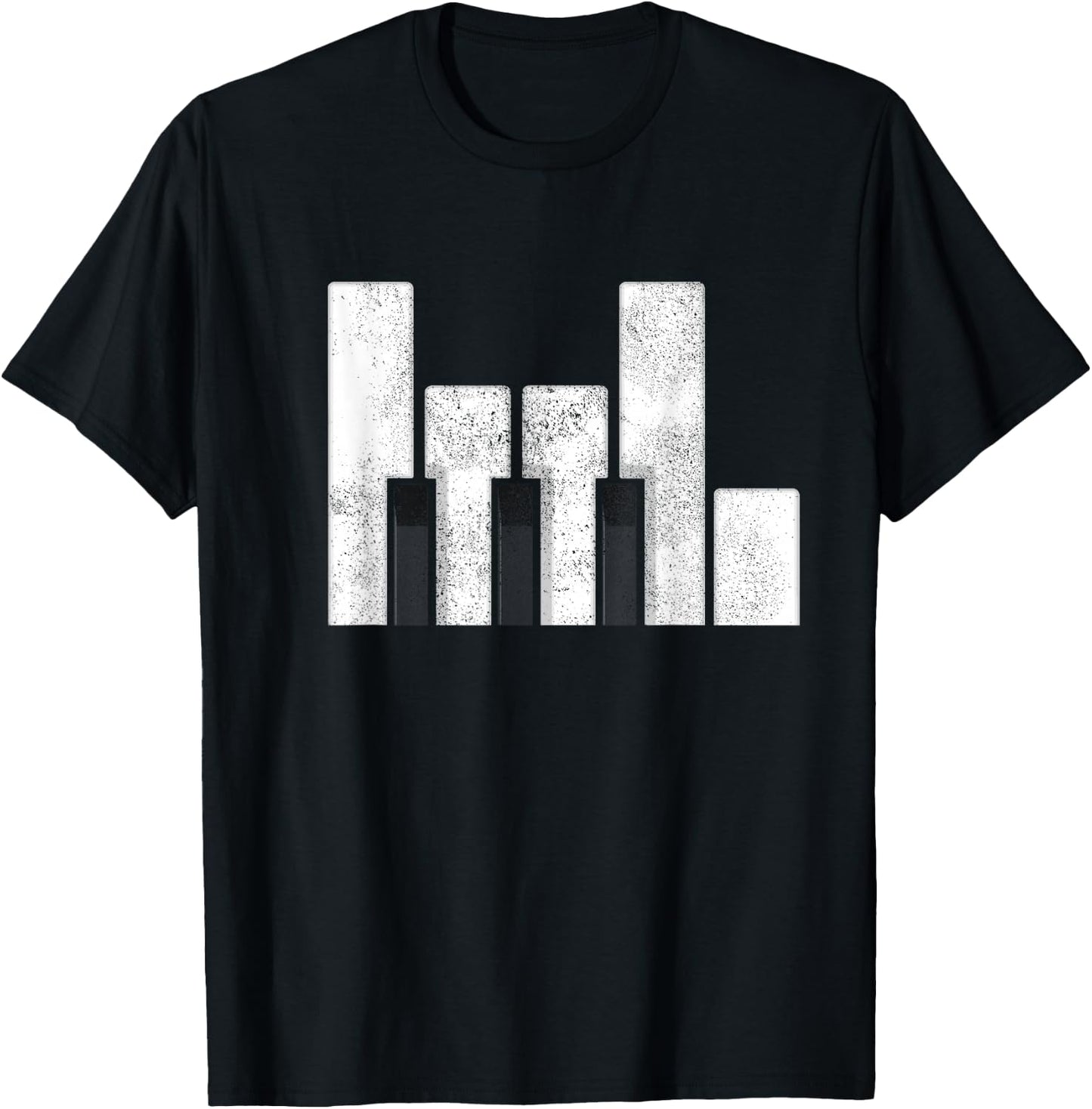 Piano Rock and Roll Music Funny Pianist T-Shirt - T-Shirt | Black