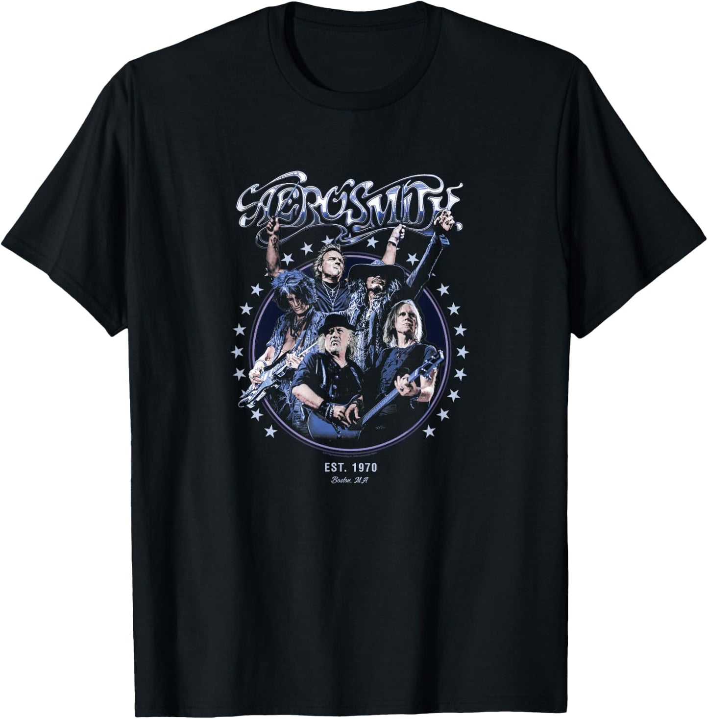 Aerosmith - Boston Est. 1970 T-Shirt - T-Shirt | Black