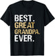 Best Great Grandpa Ever Gift from Granddaughter Grandson T-Shirt - T-Shirt | Black