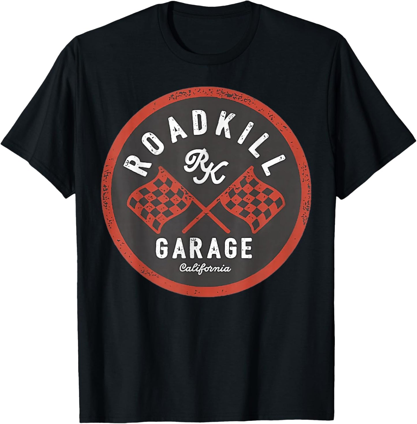 Motortrend Roadkill Garage Flags - Men's Classic Fit Black Small Short Sleeve T-Shirt - T-Shirt | Black