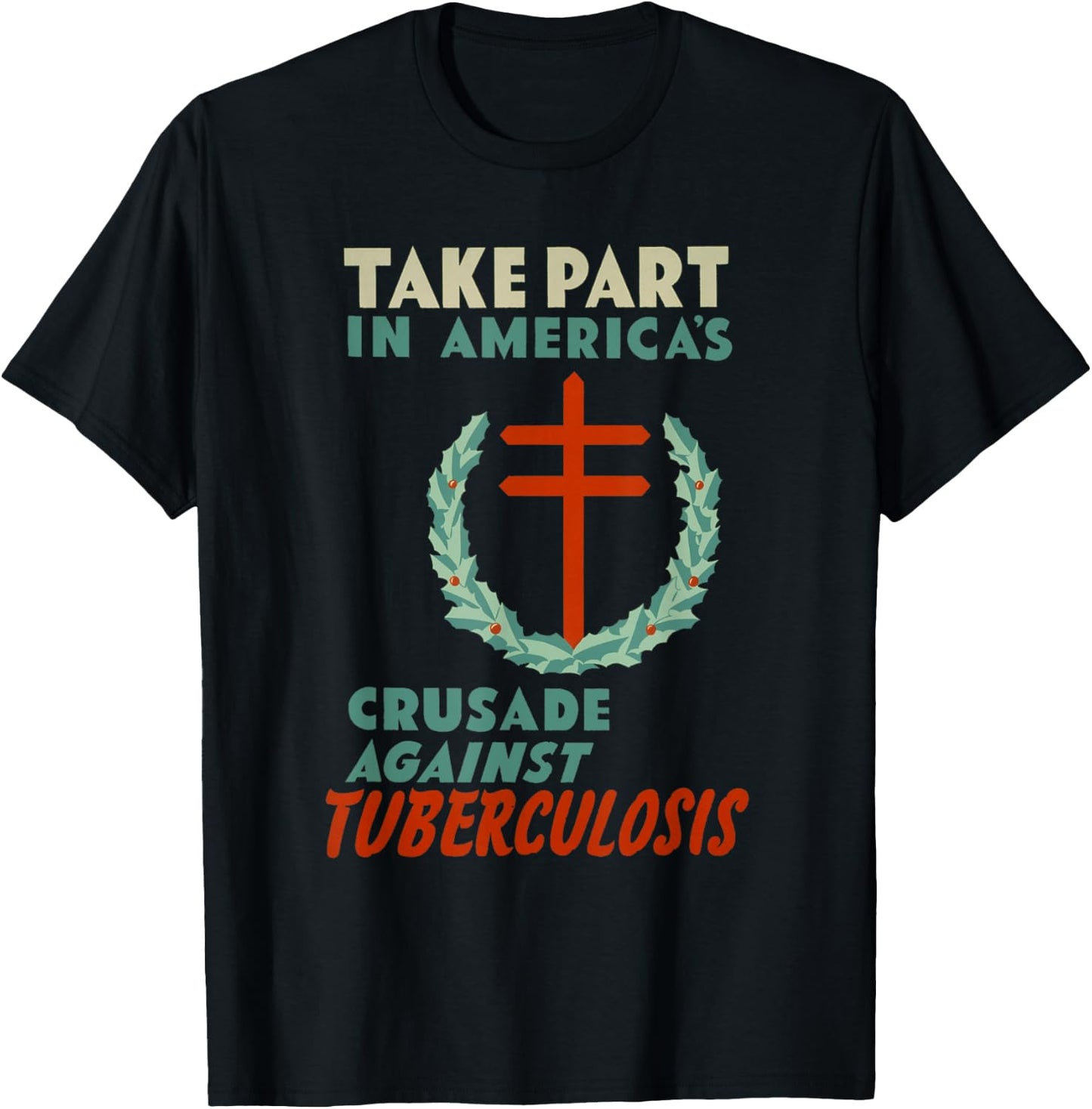 Vintage Tuberculosis Shirt - Disease EMT Nurse Doctor T-Shirt - T-Shirt | Black