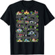 (On Back) Car Race Track On Dad Father's Day Tired Dads Club T-Shirt - T-Shirt | Black