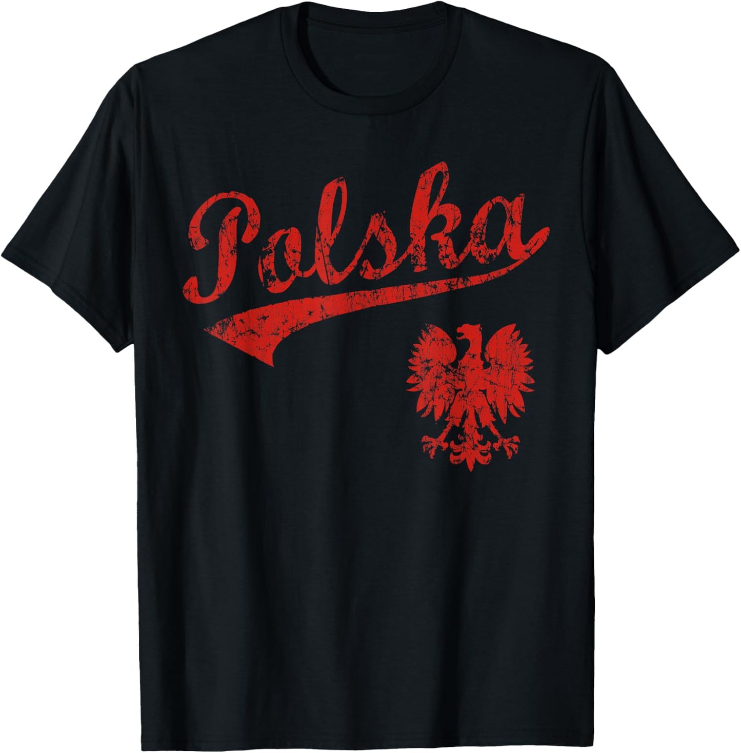 Polska Polish Poland Polski Family Heritage Men Women Kids T-Shirt - T-Shirt | Black
