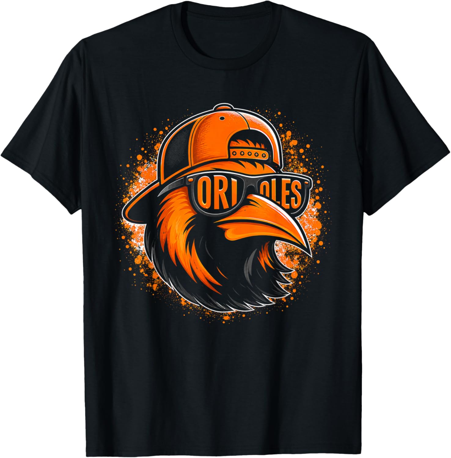 Oriole Name Retro Vintage Gift Women Boy Girl T-Shirt - T-Shirt | Black