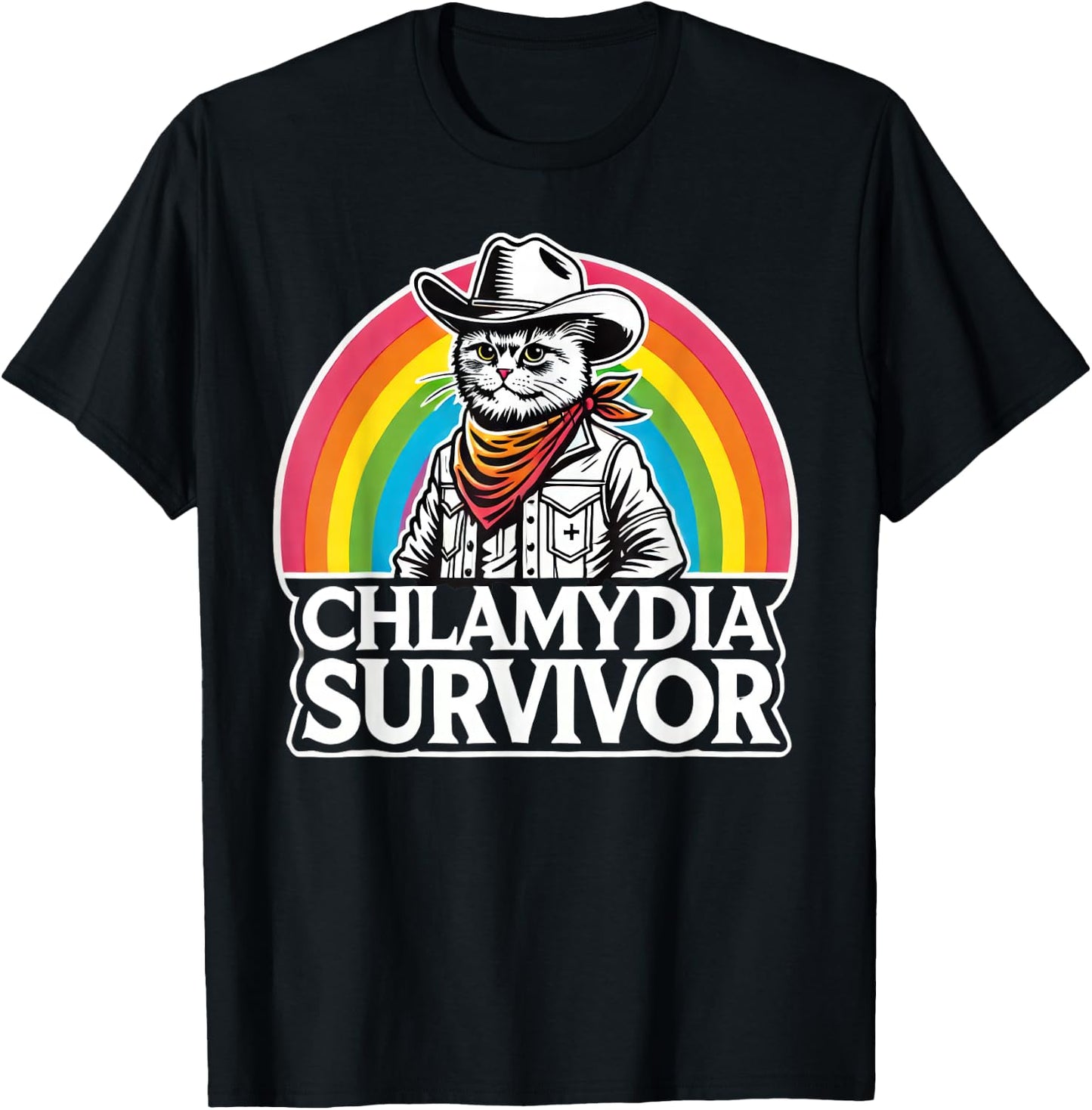 Chlamydia Survivor T-Shirt - T-Shirt | Black