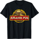 Funny Dog Jurassic Pug T Shirt T-Shirt - T-Shirt | Black