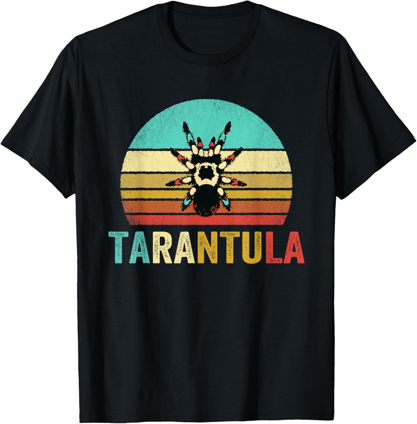 Vintage Tarantula Shirt Sunset T-Shirt - T-Shirt | Black