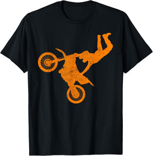 DIRT BIKE FREESTYLE | Motocross Enduro T-Shirt - T-Shirt | Black