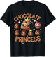 Chocolate T Shirt - Women's Chocolate Princess - Black - Small - Short Sleeve - - Modern - Chocolate-themed Design - -Kids T-Shirt - T-Shirt | Black