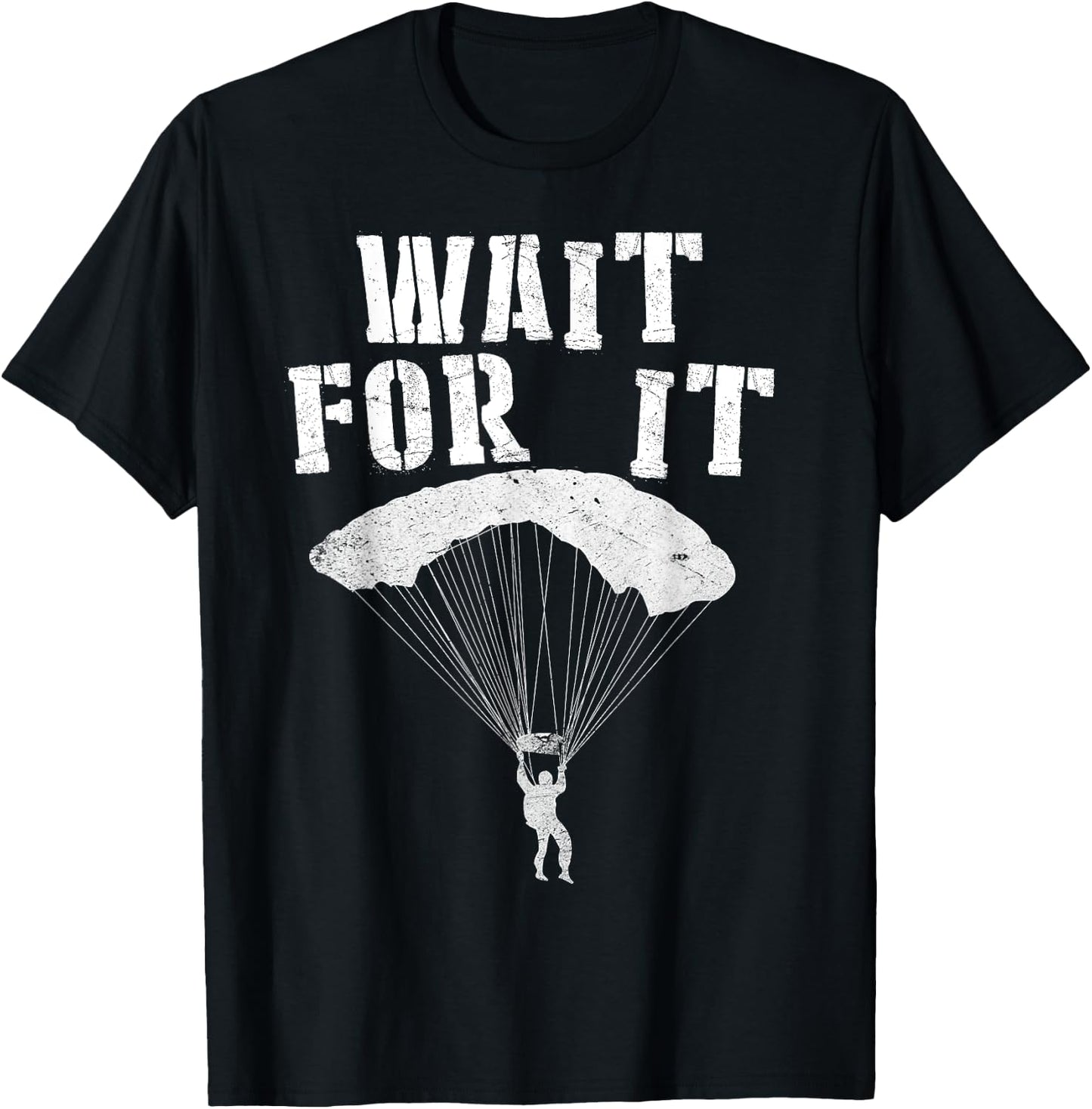 High Altitude Low Open Parachute Jump Free Fall MFF T-Shirt - T-Shirt | Black