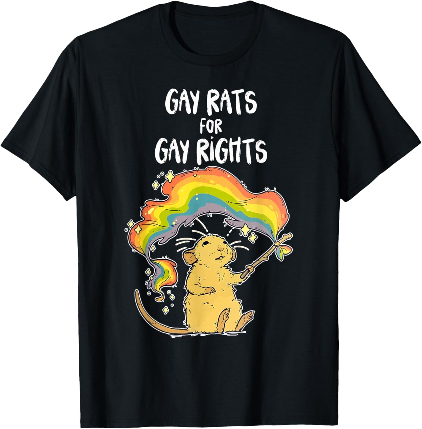 Gay Rats For Gay Rights T-Shirt - T-Shirt | Black