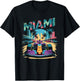 Miami Racing Gifts Men Women Race Car Racer Driver T-Shirt - T-Shirt | Black
