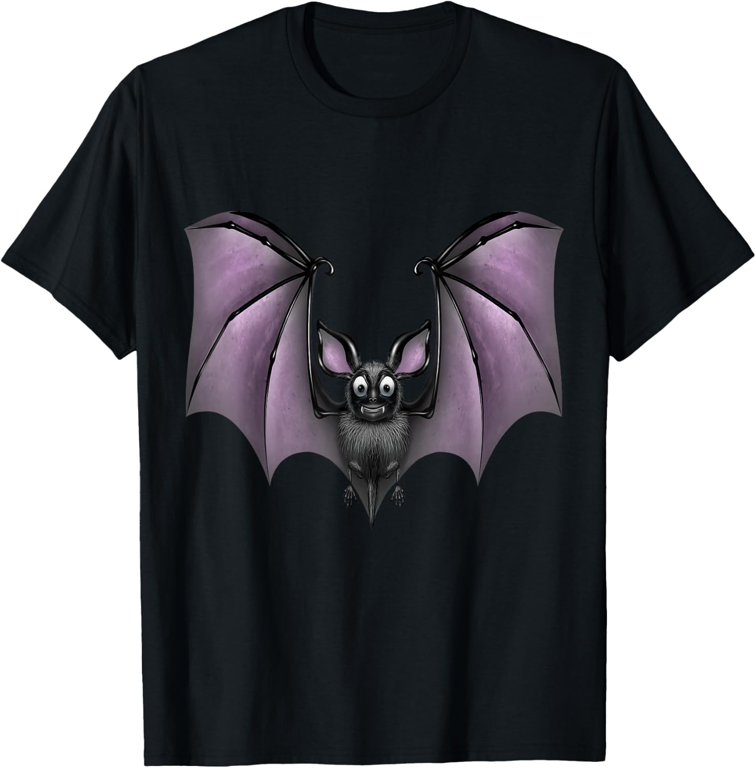 Funny Cute Bat T-Shirt - T-Shirt | Black