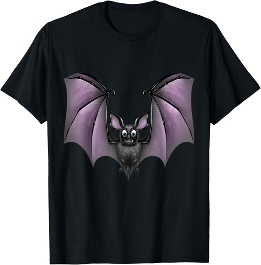Funny Cute Bat T-Shirt - T-Shirt | Black