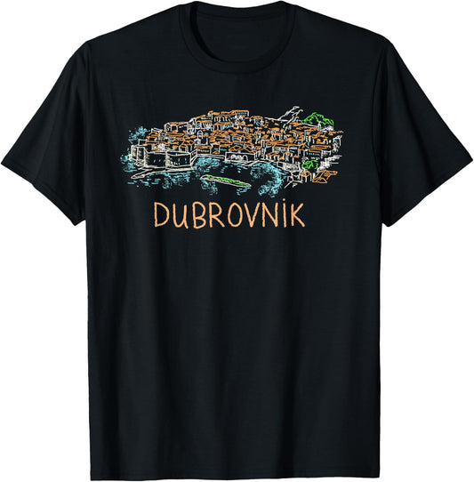 Dubrovnik city Shirt T Shirt T-Shirt - T-Shirt | Black