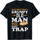 Never Underestimate a Trap Shooting Old Man T-Shirt - T-Shirt | Black