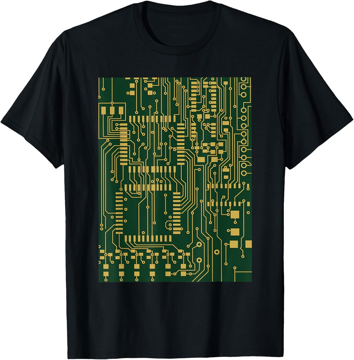 Computer Circuit Board - Electronics Tech T Shirt T-Shirt - T-Shirt | Black