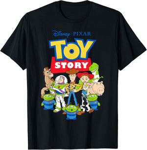 Disney Pixar Toy Story Buzz Woody Jessie Graphic T-Shirt - T-Shirt | Black