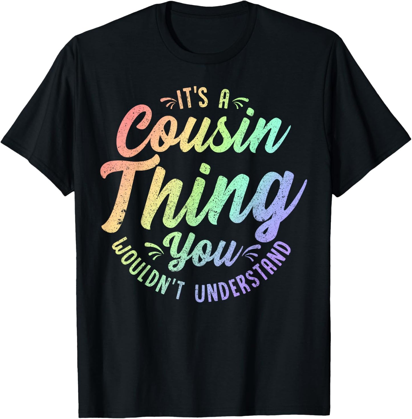 Crazy Cousin Thing Matching Group Family Crew Reunion Art T-Shirt - T-Shirt | Black
