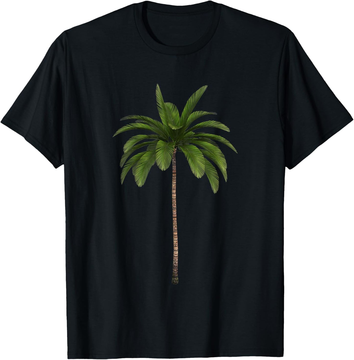 Tropical Palm Tree T-Shirt - T-Shirt | Black