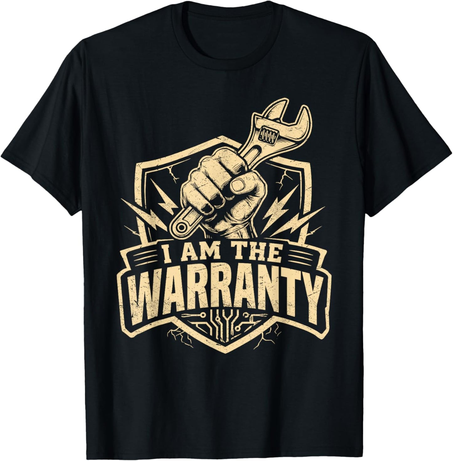 I Am The Warranty Mechanic Handyman Humor Design Funny T-Shirt - T-Shirt | Black