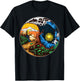 Yin Yang Happy Yin Yang Shirt Love Your Mother Earth Black Adult Classic Fit Short Sleeve Save Planet Shirt T-Shirt - T-Shirt | Black