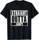 Straight Outta Shape Funny Workout Fat Overweight Joke T-Shirt - T-Shirt | Black