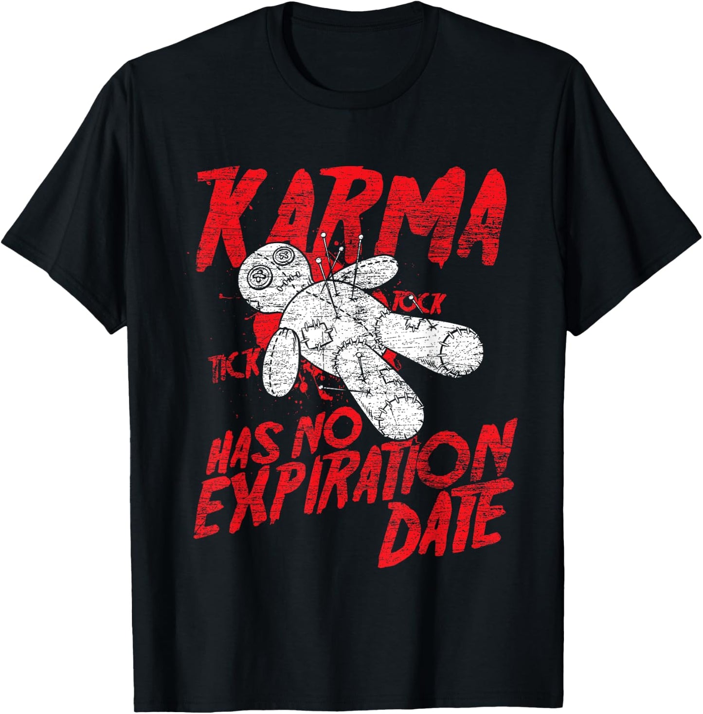 Voodoo Doll Costume Gift Scary Karma Halloween T-Shirt - T-Shirt | Black