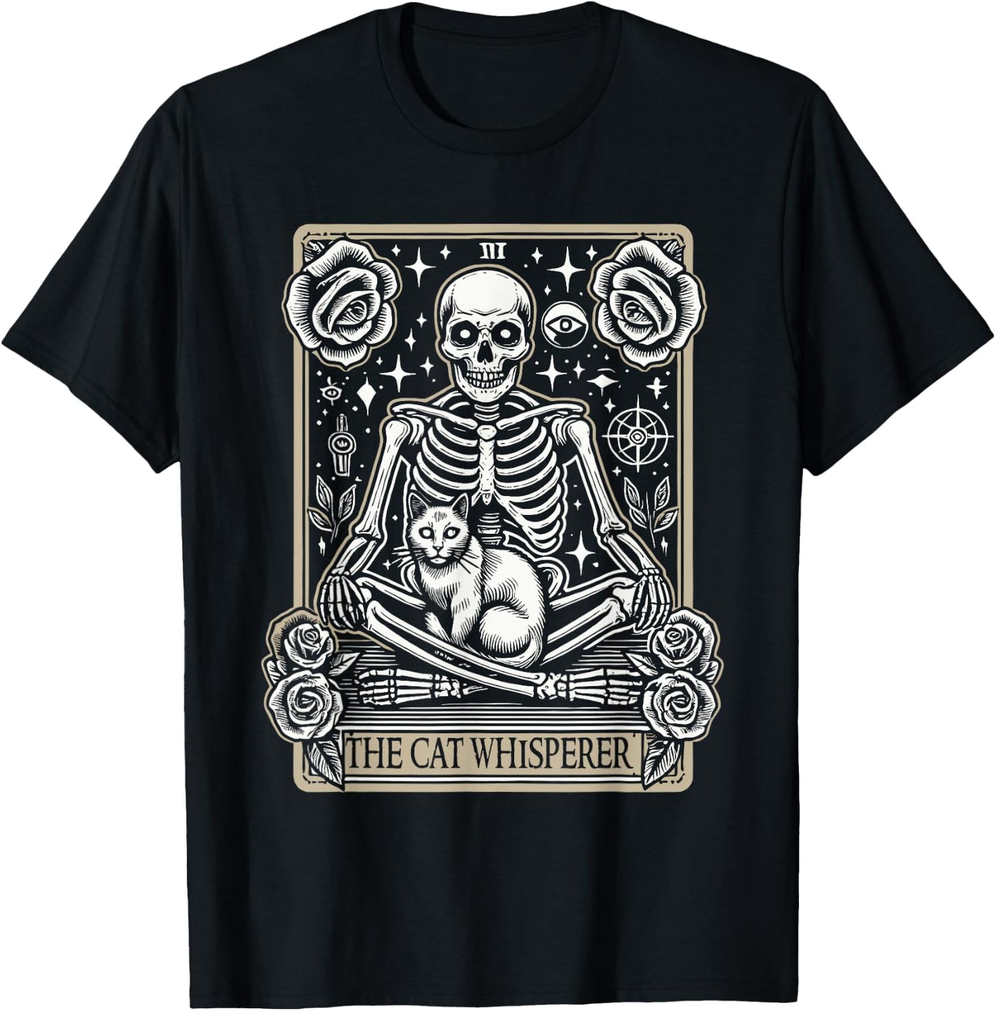 Tarot Card Emo Gothic - Occult The Cat Whisperer T-Shirt - T-Shirt | Black