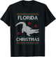 Funny Florida Christmas Holiday Ugly Sweater Style T-Shirt - T-Shirt | Black