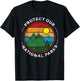 YeoYs National Parks Gifts - Protect Our National Parks - Nature Lover Black Short Sleeve - Small - - Modern Letter Print - Hiking, Outdoor - All Seasons T-Shirt - T-Shirt | Black