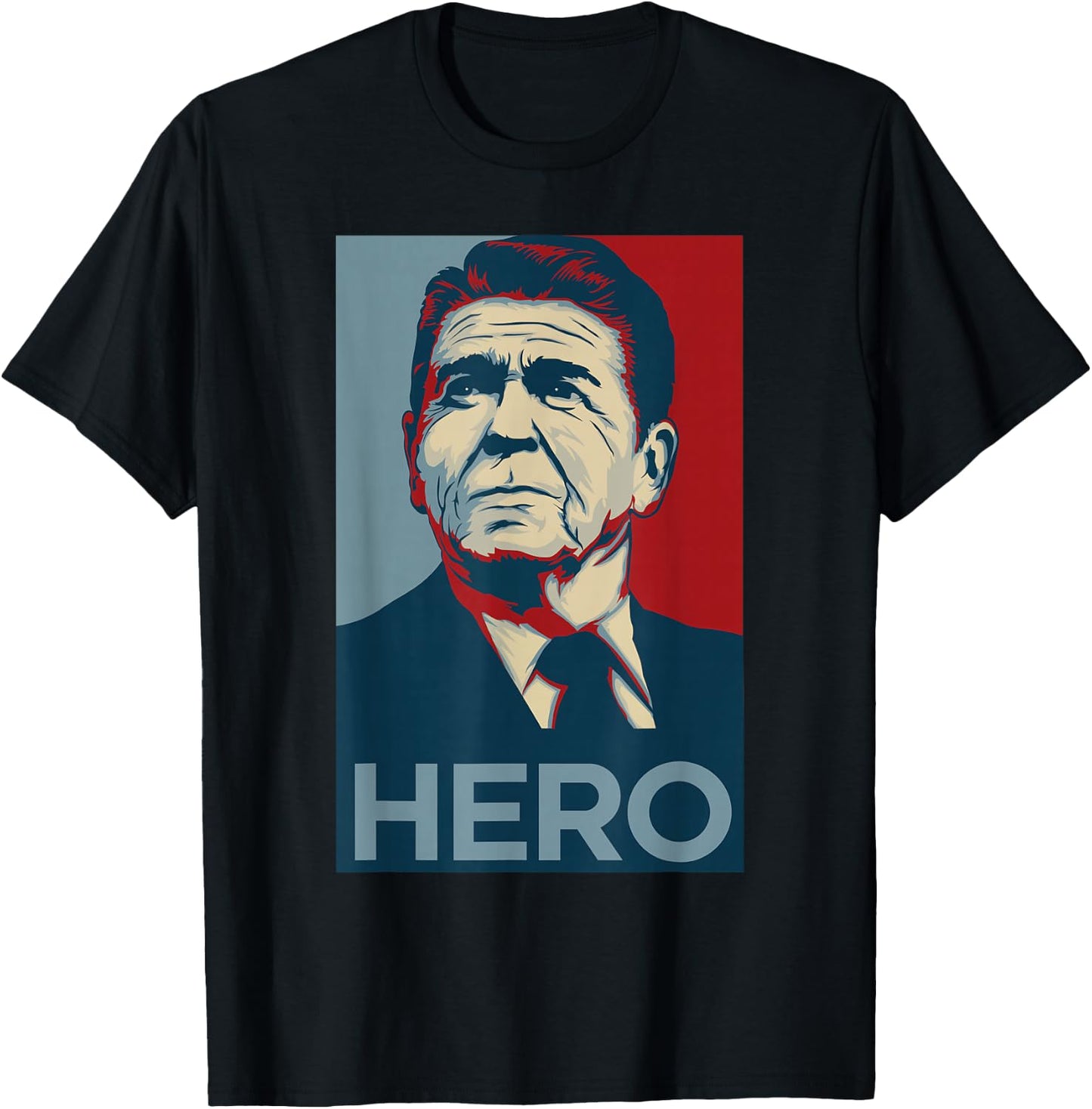 Ronald Reagan, President | USA, America T-Shirt - T-Shirt | Black