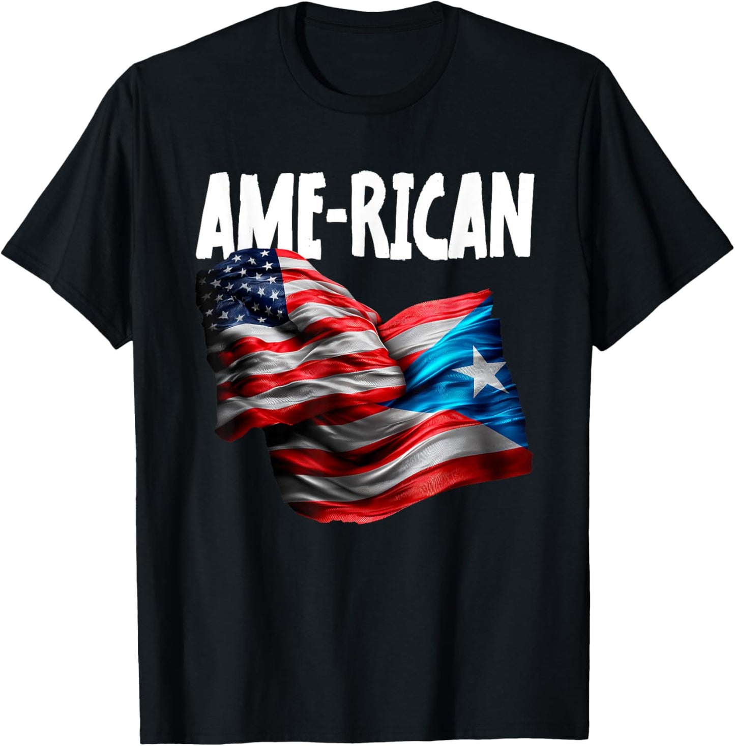 Puerto Rico Hispanic Pride Design T-Shirt - T-Shirt | Black
