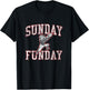 Vintage Sunday Funday T Shirt New England Football Retro T-Shirt - T-Shirt | Black