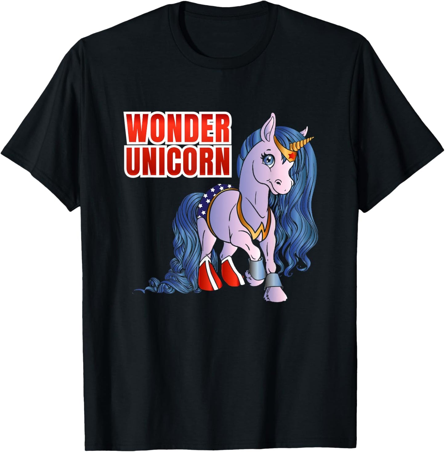Wonder Unicorn T-Shirt - T-Shirt | Black