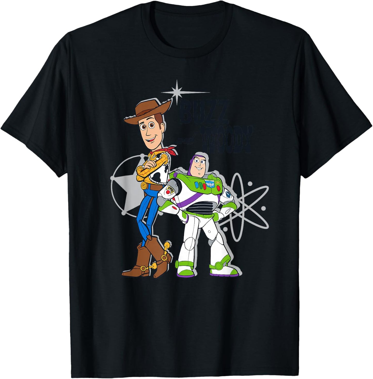 Disney Pixar Toy Story Buzz and Woody T-Shirt - T-Shirt | Black