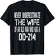 Vintage Military Veteran Wife DD214 Spouse T-Shirt - T-Shirt | Black