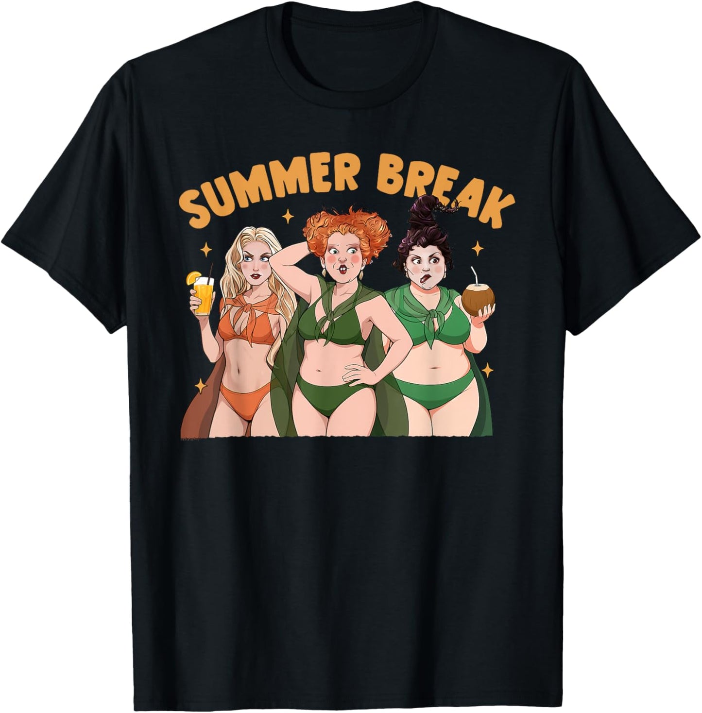 Summerween Pumpkin Halloween Spooky Summer Trip T-Shirt - T-Shirt | Black