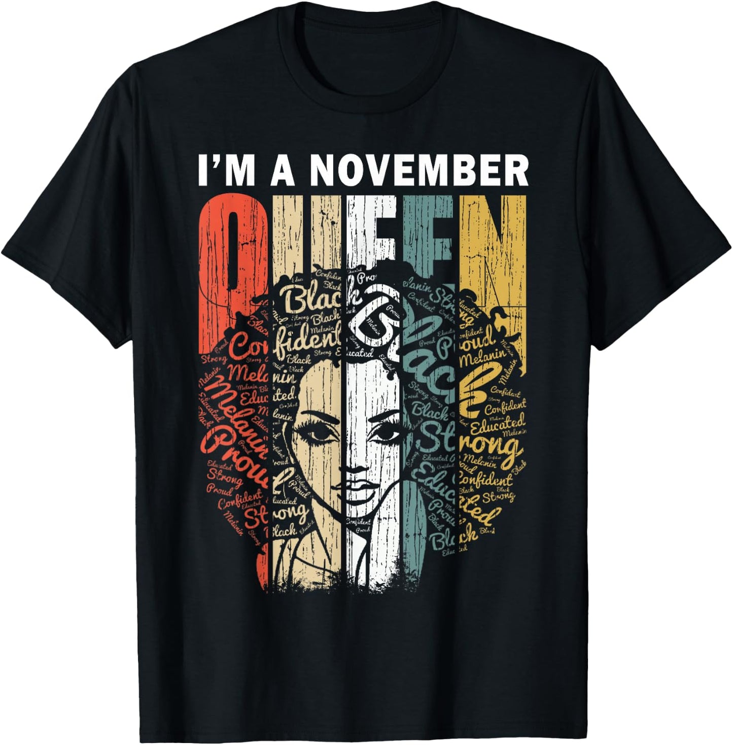 November Queen Shirts Zodiac Sagittarius & Scorpio T-Shirt - T-Shirt | Black