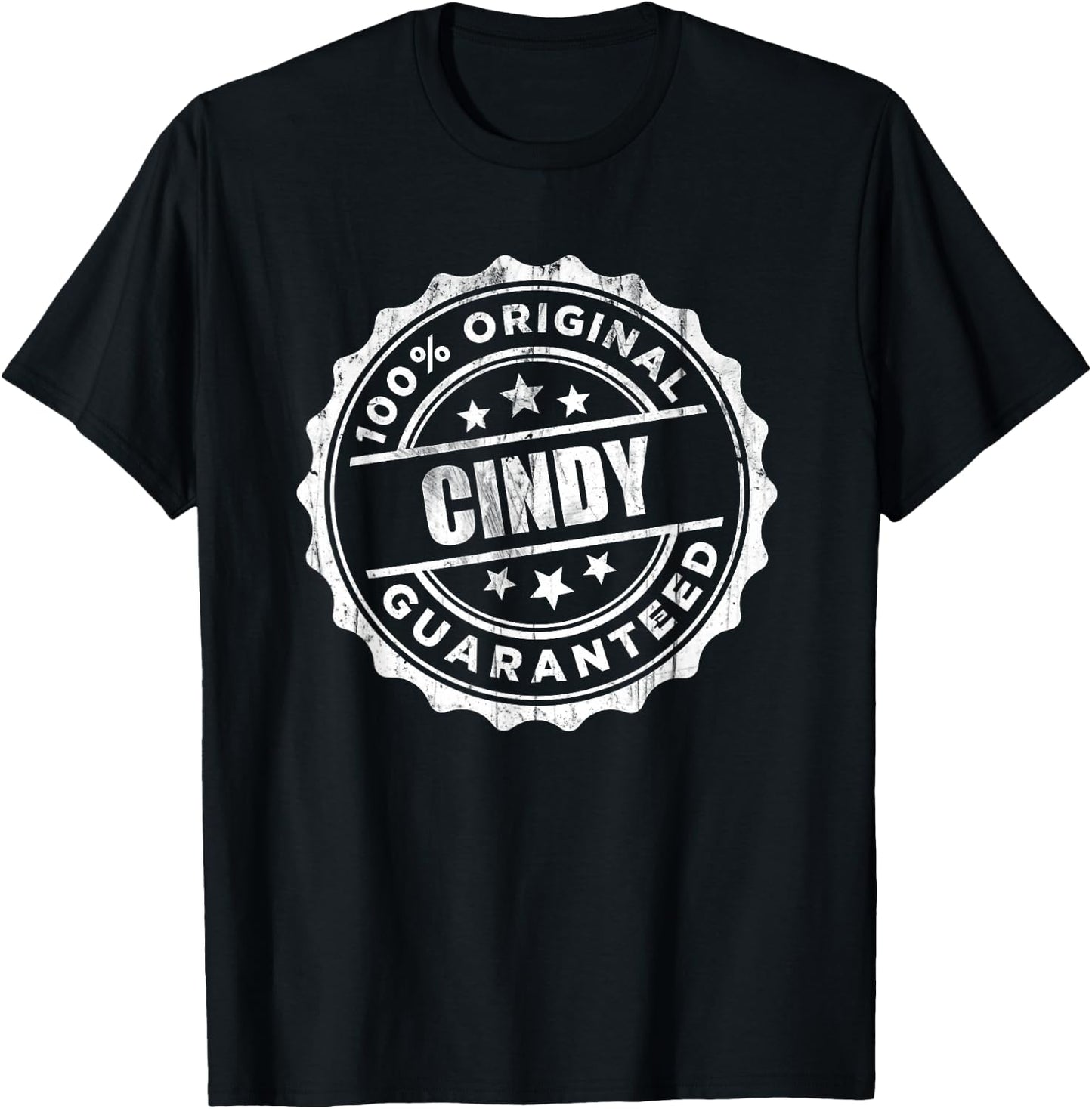 Cindy 100% Original Guaranteed T-Shirt - T-Shirt | Black