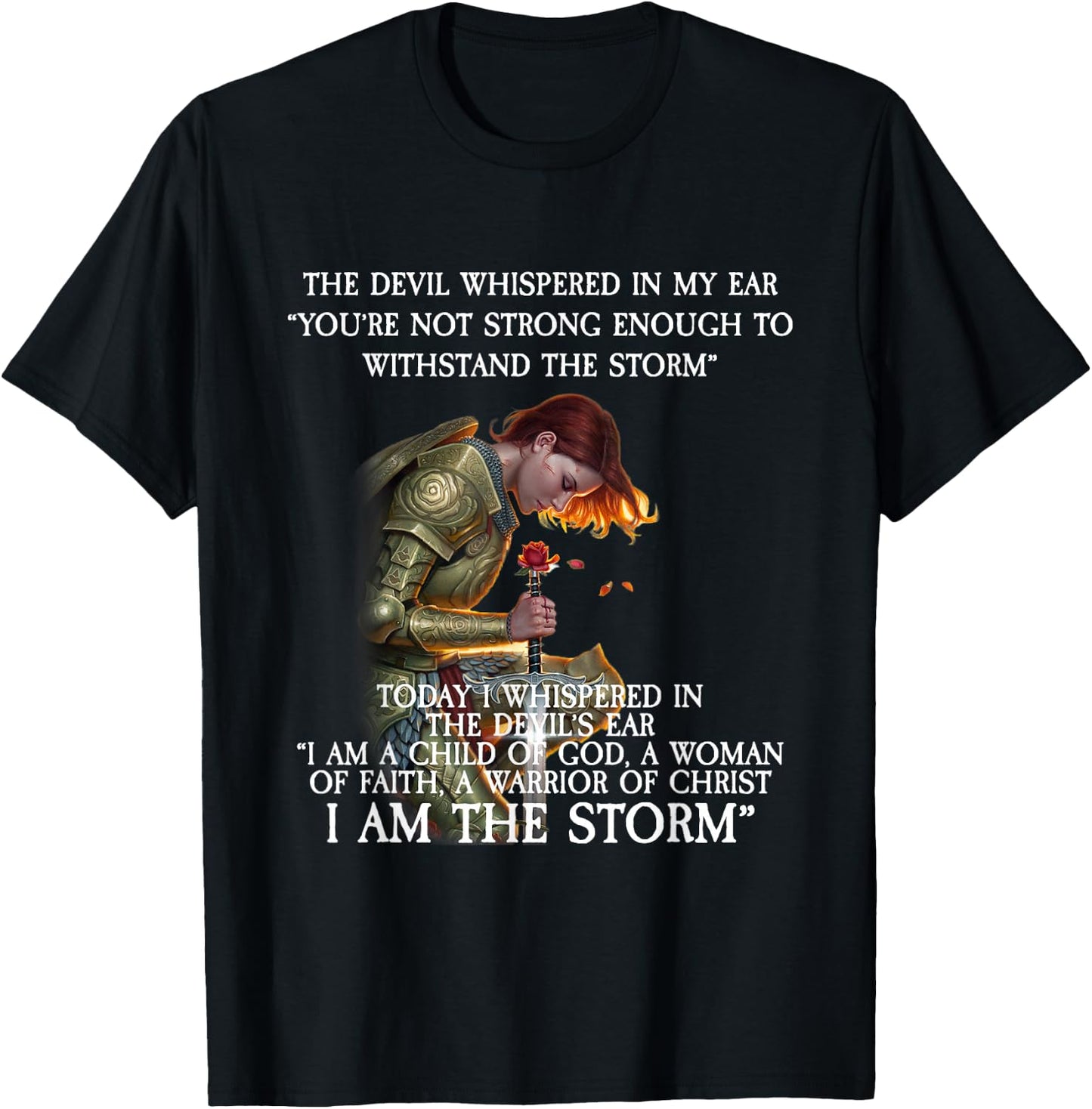 You are not strong enough to withstand THE STORM T-Shirt - T-Shirt | Black