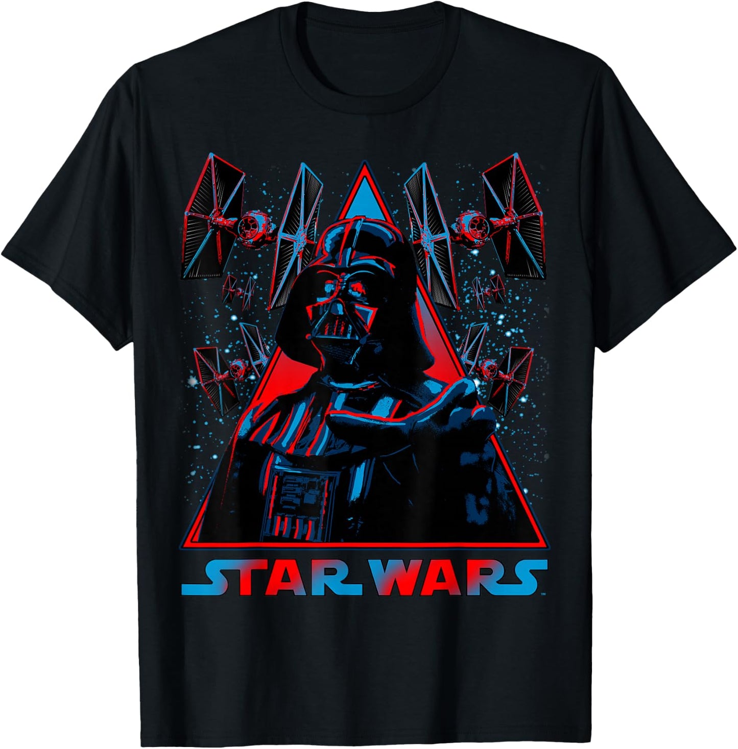 Star Wars Darth Vader Triangle Choke Badge Graphic T-Shirt - T-Shirt | Black
