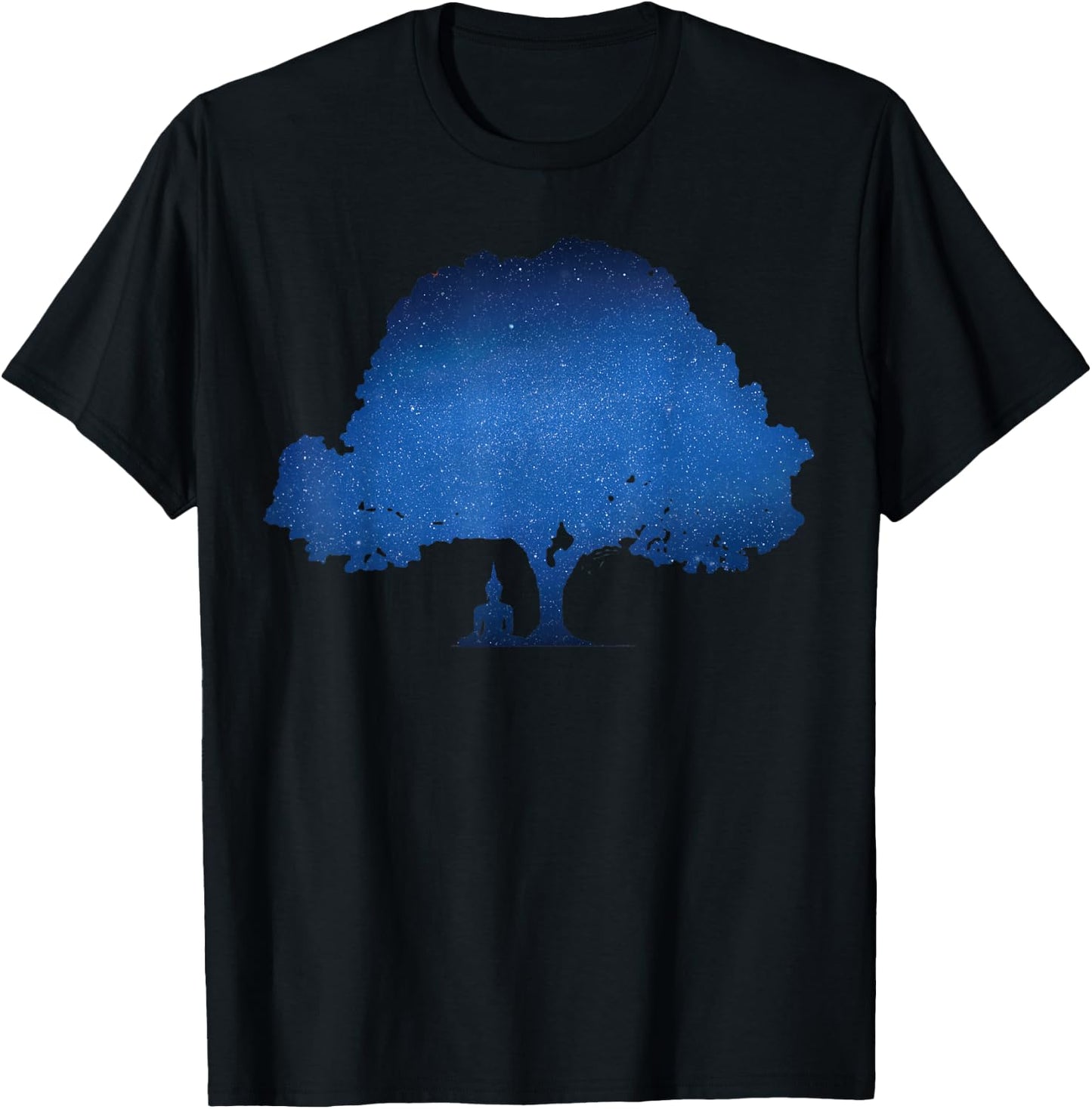 Beneath the Bodhi Tree Buddhism T-Shirt - T-Shirt | Black